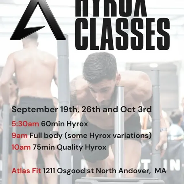 For the next 3 weeks we added Hyrox classes on Saturdays 5:30am 60min 9am Full Body (some Hyrox) 10am Quality Hyrox We o